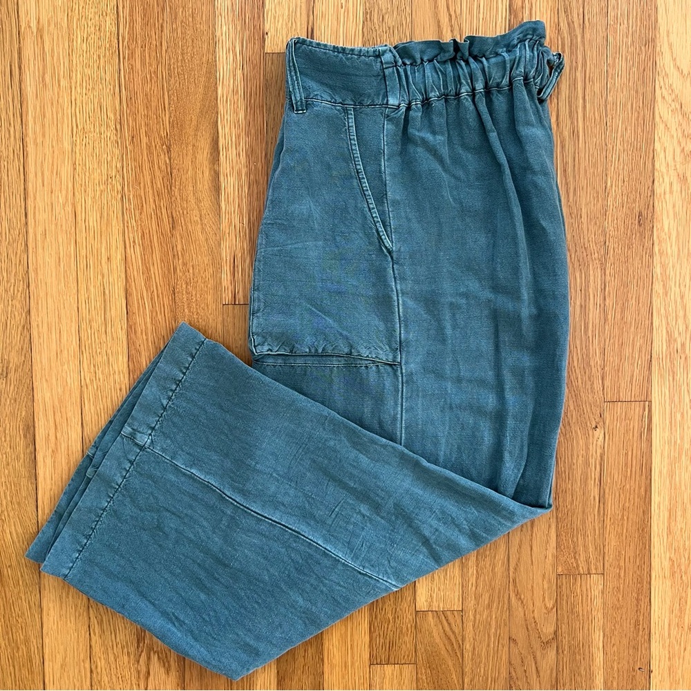 YFB Young Fabulous & Broke Wide-Leg, High-Waist Linen Pants, Medium
